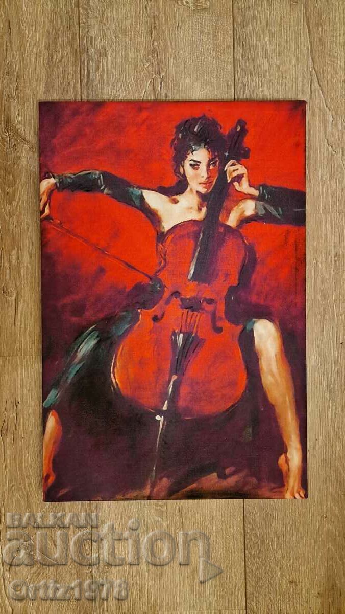 Delivery of Large painting, canvas, 60cm/ 40cm "Red Symphony" Delivery of Large painting, canvas, 60cm/ 40cm "Red Symphony"