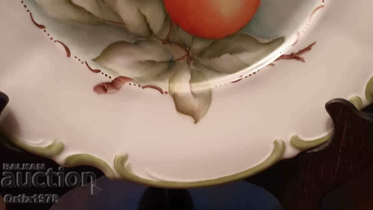 Delivery of Hutschenreuther – Painted plate, platter, 25.5cm – 1988