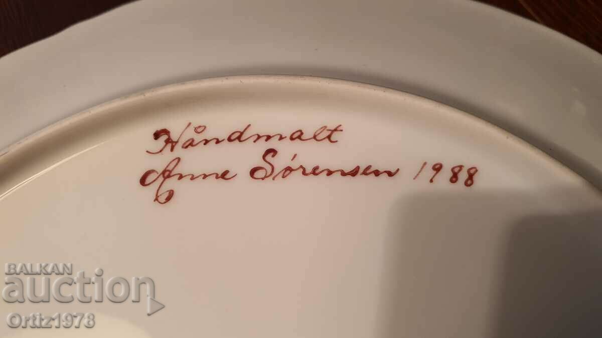 Hutschenreuther – Painted plate, platter, 25.5cm – 1988 - 7 Hutschenreuther – Painted plate, platter, 25.5cm – 1988 - 7