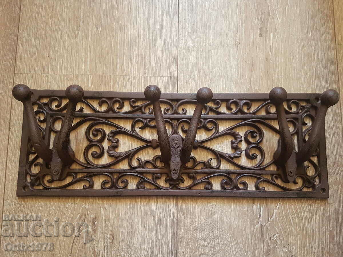 Massive baroque coat hanger – Cast iron - 5 Massive baroque coat hanger – Cast iron - 5
