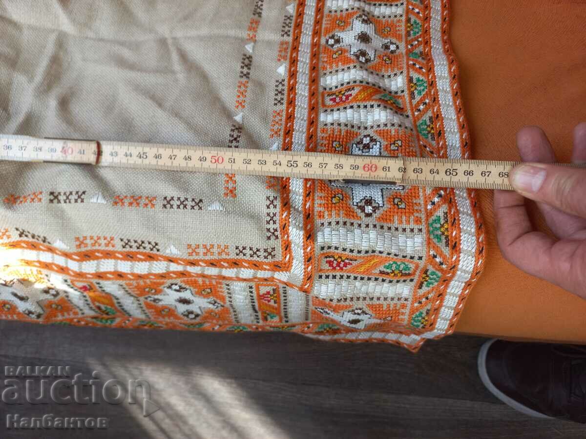 OLD HAND EMBROIDERED CHECK BLANKET with price 40.00 BGN | € 20.45 OLD HAND EMBROIDERED CHECK BLANKET with price 40.00 BGN | € 20.45