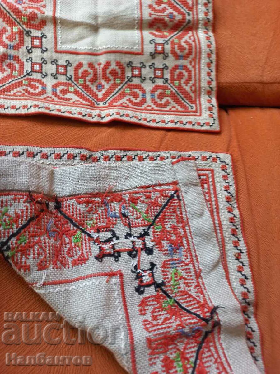 Auction OLD HAND EMBROIDERED CHECK BLANKET Auction OLD HAND EMBROIDERED CHECK BLANKET