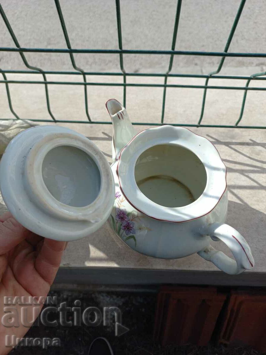 OLD BULGARIAN PORCELAIN KETTLE - 5 OLD BULGARIAN PORCELAIN KETTLE - 5