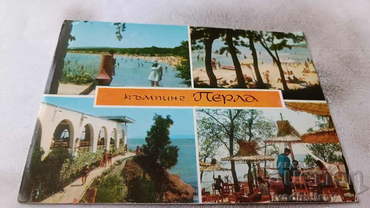 Carte poștală Primorsko Camping Perla 1972