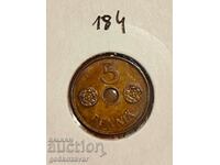 Finlanda 5 penny 1941 UNC
