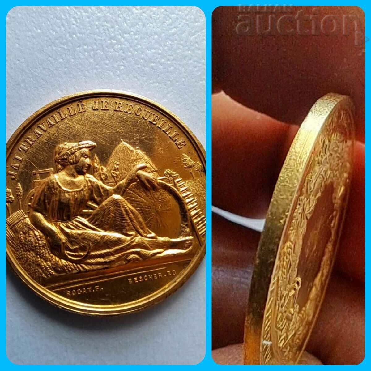 Gold coin (medal) - Third Republic (France)