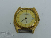 Soviet FLIGHT Quartz Gold Plated Men's Wrist Watch