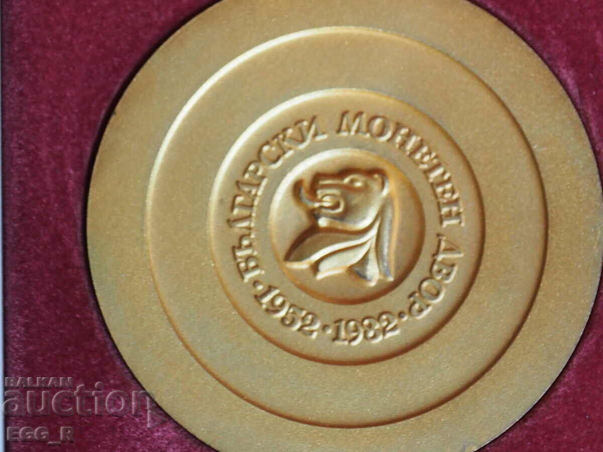 Bronze Plaque 30 years Mint with box - 5 Bronze Plaque 30 years Mint with box - 5