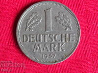 1 марка Германия 1967