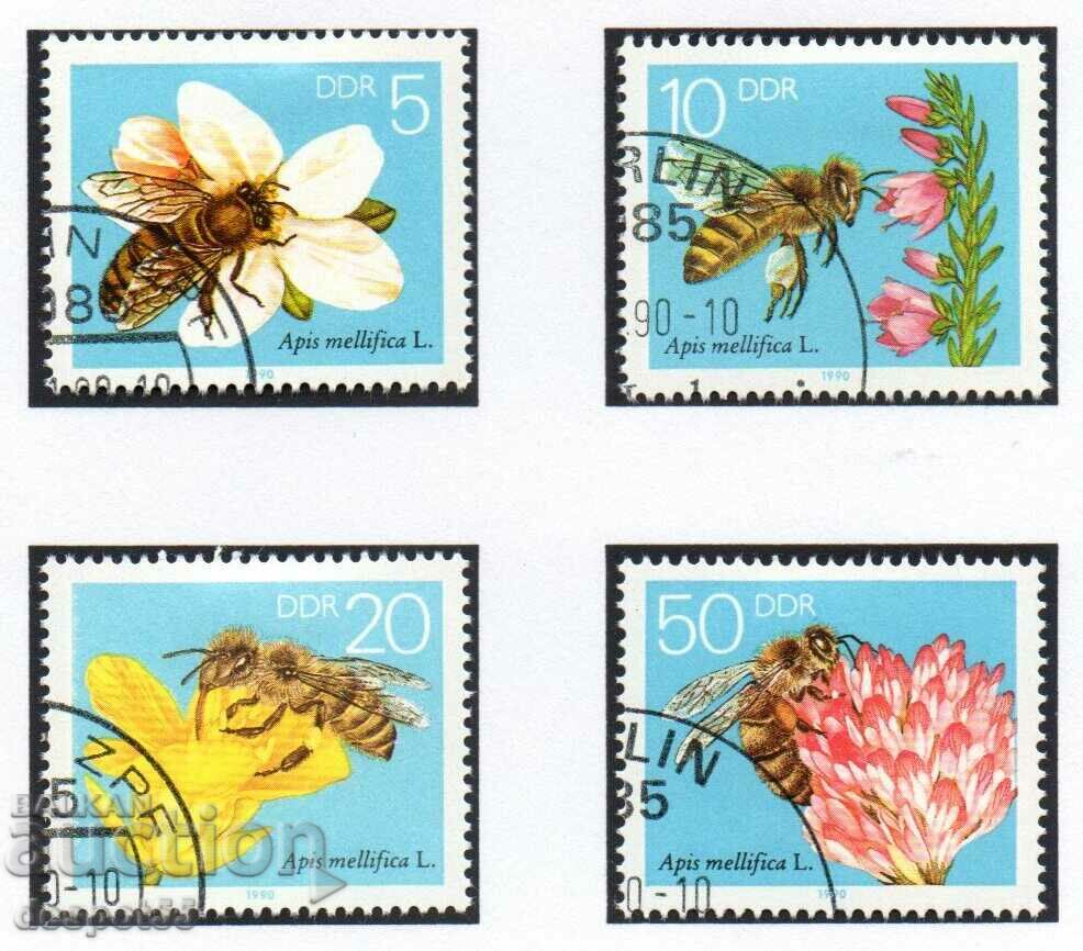 1990. GDR. Honey bees.