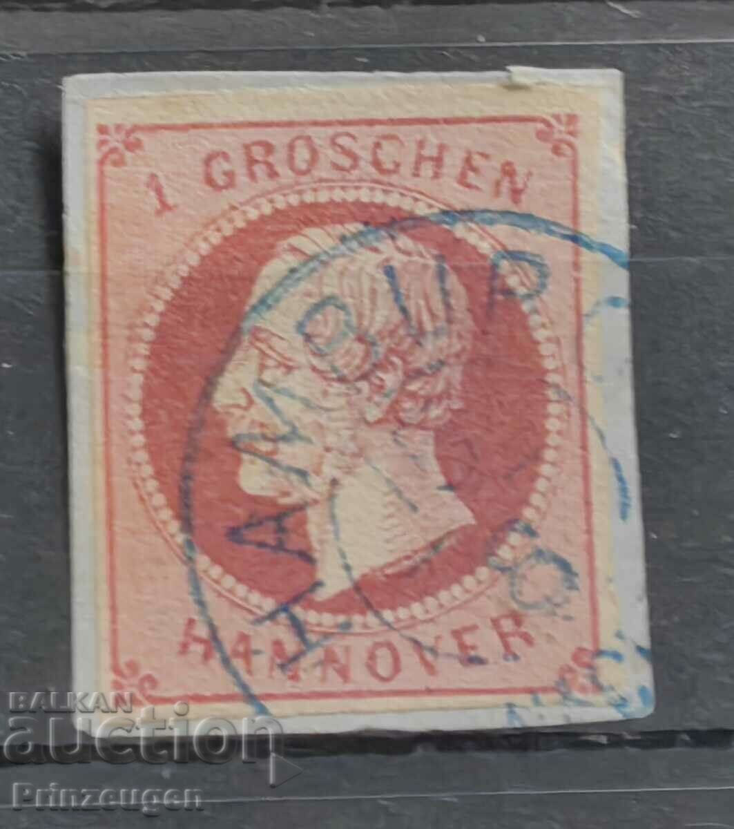 Παλαιά Γερμανία - Ανόβερο - 1859 - Michel No: 14