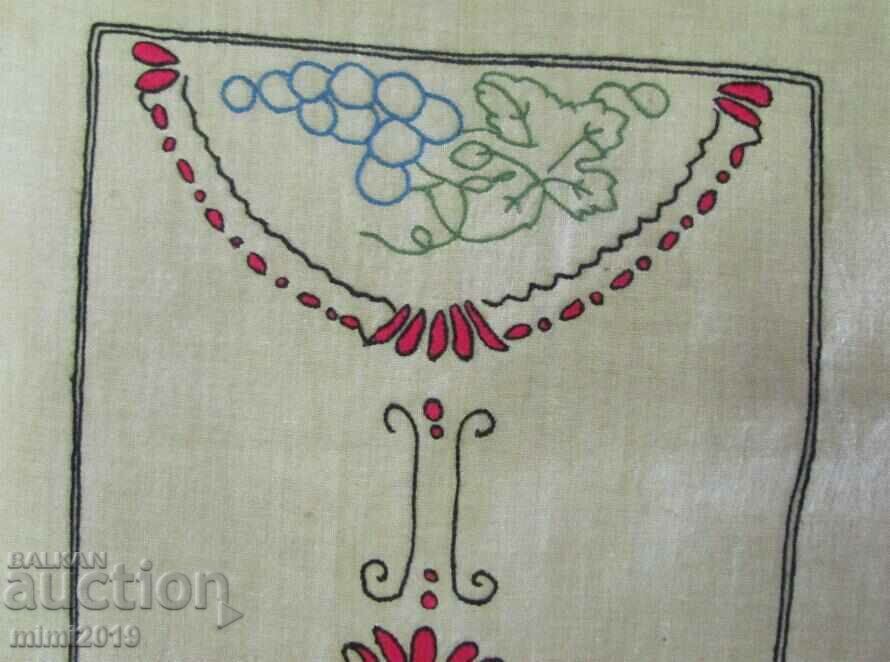 Delivery of 30's Bedspread, Plaid Hand Embroidery Delivery of 30's Bedspread, Plaid Hand Embroidery