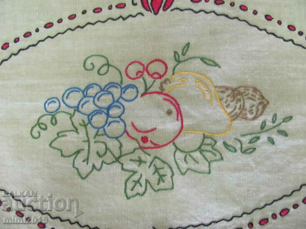 30's Bedspread, Plaid Hand Embroidery - 5 30's Bedspread, Plaid Hand Embroidery - 5