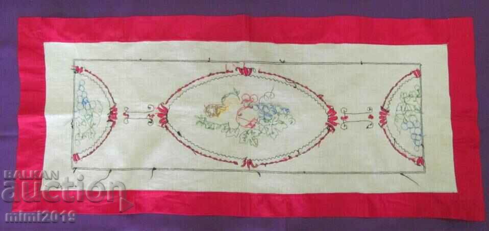 30's Bedspread, Plaid Hand Embroidery - 6 30's Bedspread, Plaid Hand Embroidery - 6