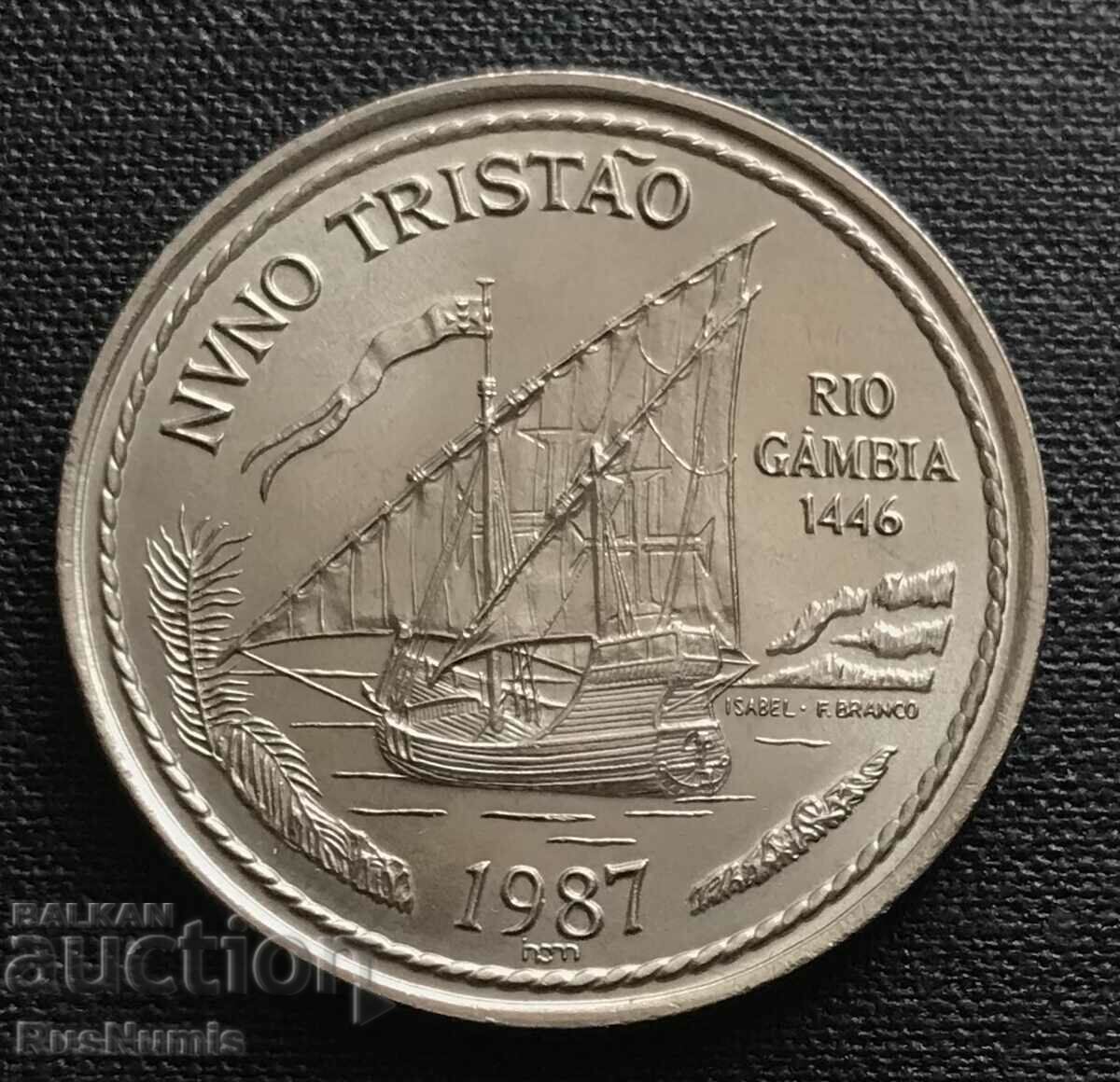 Portugalia. 100 Escudos 1987 Nuno Tristao. UNC.
