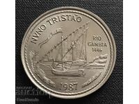 Πορτογαλία. 100 Escudos 1987 Nuno Tristao. UNC.
