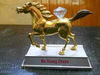 bronze horse - table lighter