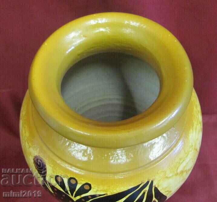 Auction Vintich Author's Ceramic Massive Vase Auction Vintich Author's Ceramic Massive Vase