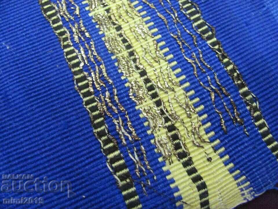 Delivery of 19th Century Folk Art Dress Apron Gold Tinsel