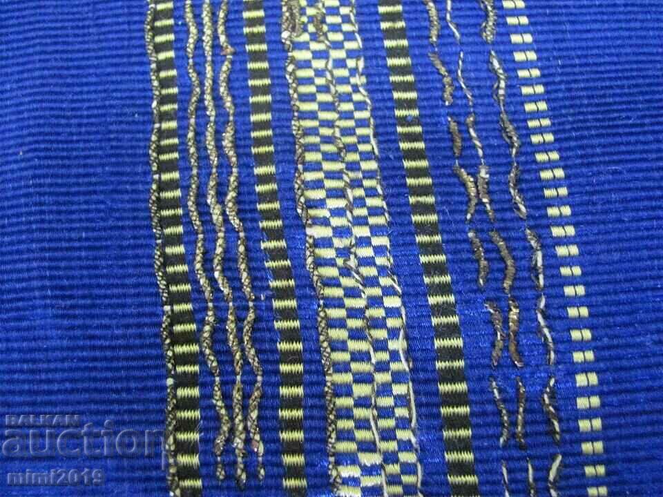 19th Century Folk Art Dress Apron Gold Tinsel - 5