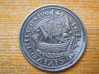 old plaque - medieval coat of arms of Kiel