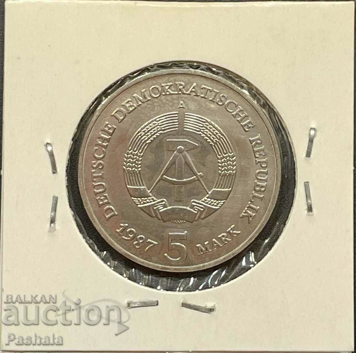 Germany 5 stamps 1987 GDR. with price 10.00 BGN | € 5.11 Germany 5 stamps 1987 GDR. with price 10.00 BGN | € 5.11