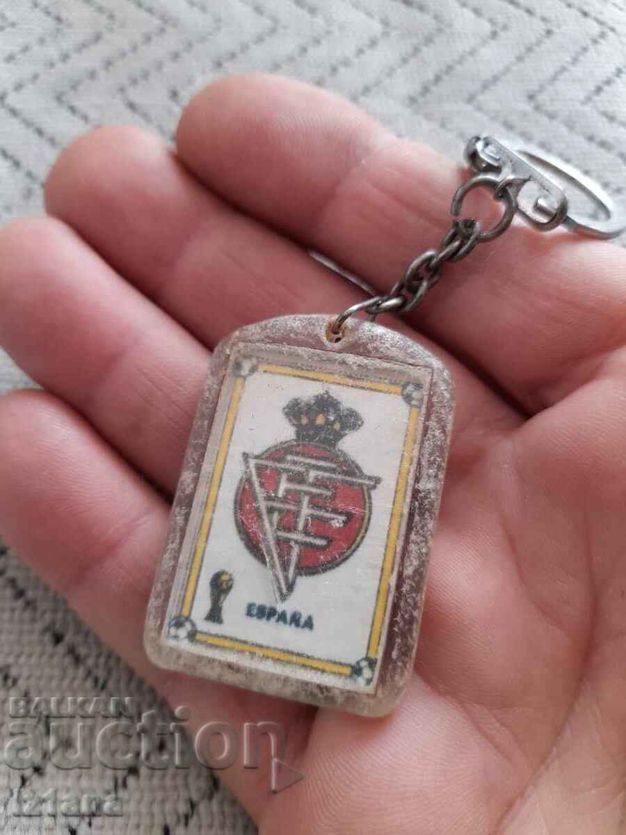 Auction Old key chain Spain 1982 Auction Old key chain Spain 1982