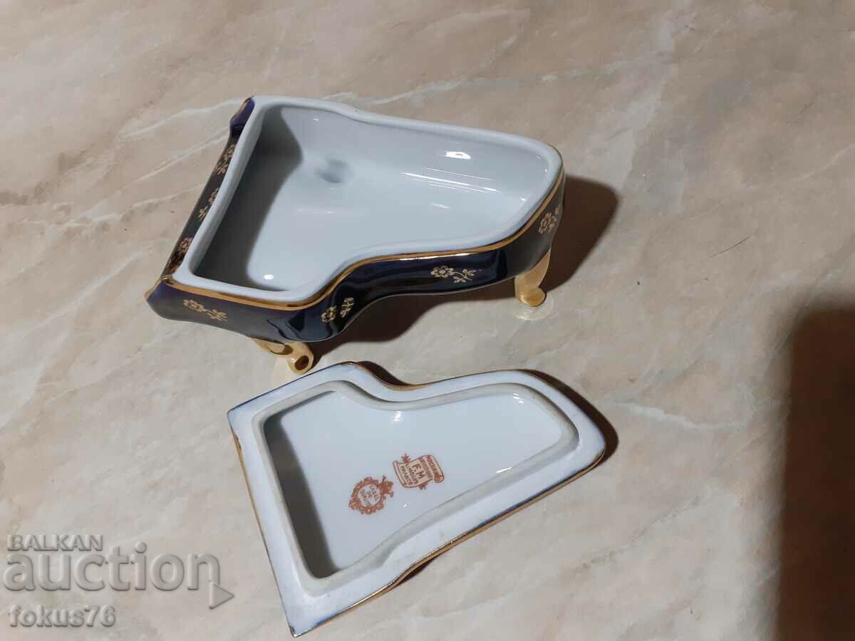 Great Limoges porcelain jeweler's piano box - 5 Great Limoges porcelain jeweler's piano box - 5