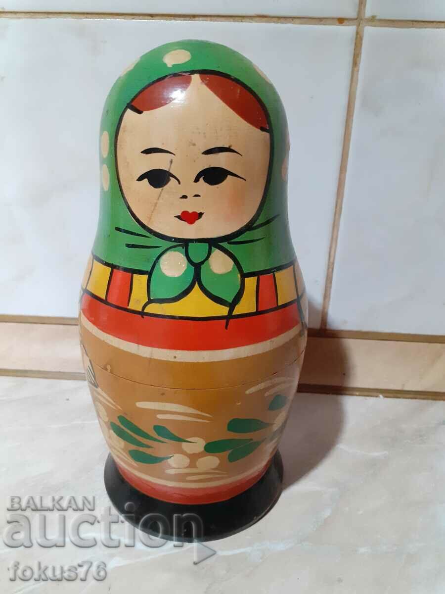 Old Russian matryoshka doll 4 pcs