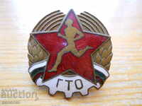 old badge "GTO" (enamel / on screw)