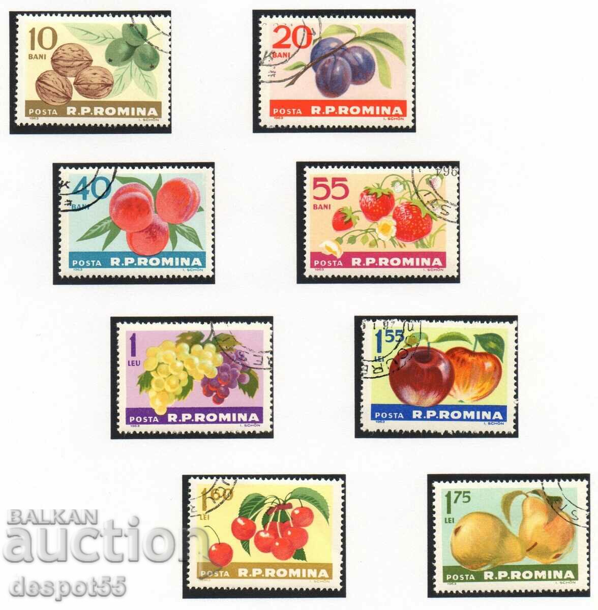 1963. Romania. Fruits.