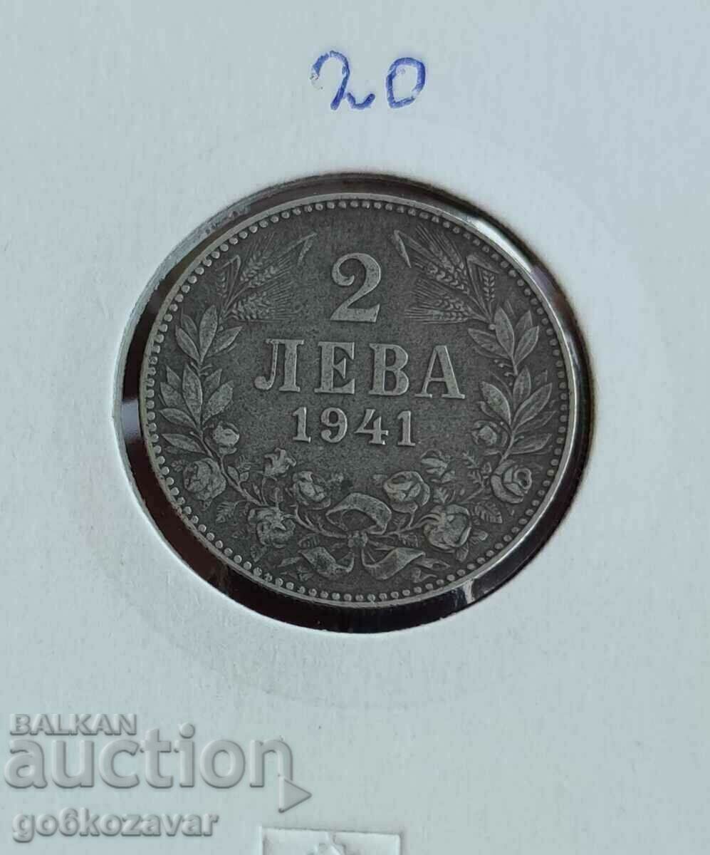 Bulgaria 2 BGN 1941 Iron rare! Bulgaria 2 BGN 1941 Iron rare!