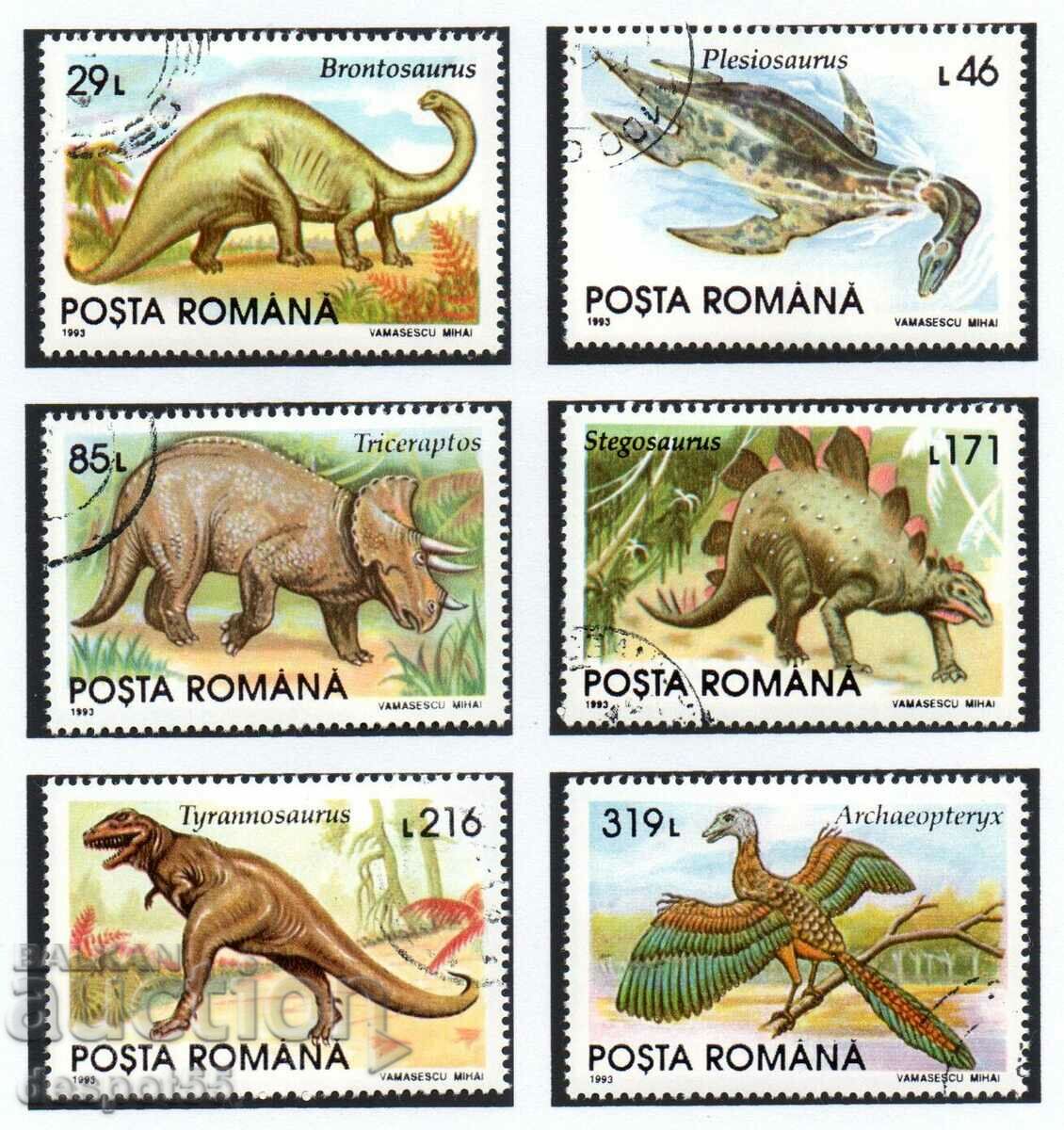 1993. Romania. Prehistoric animals.