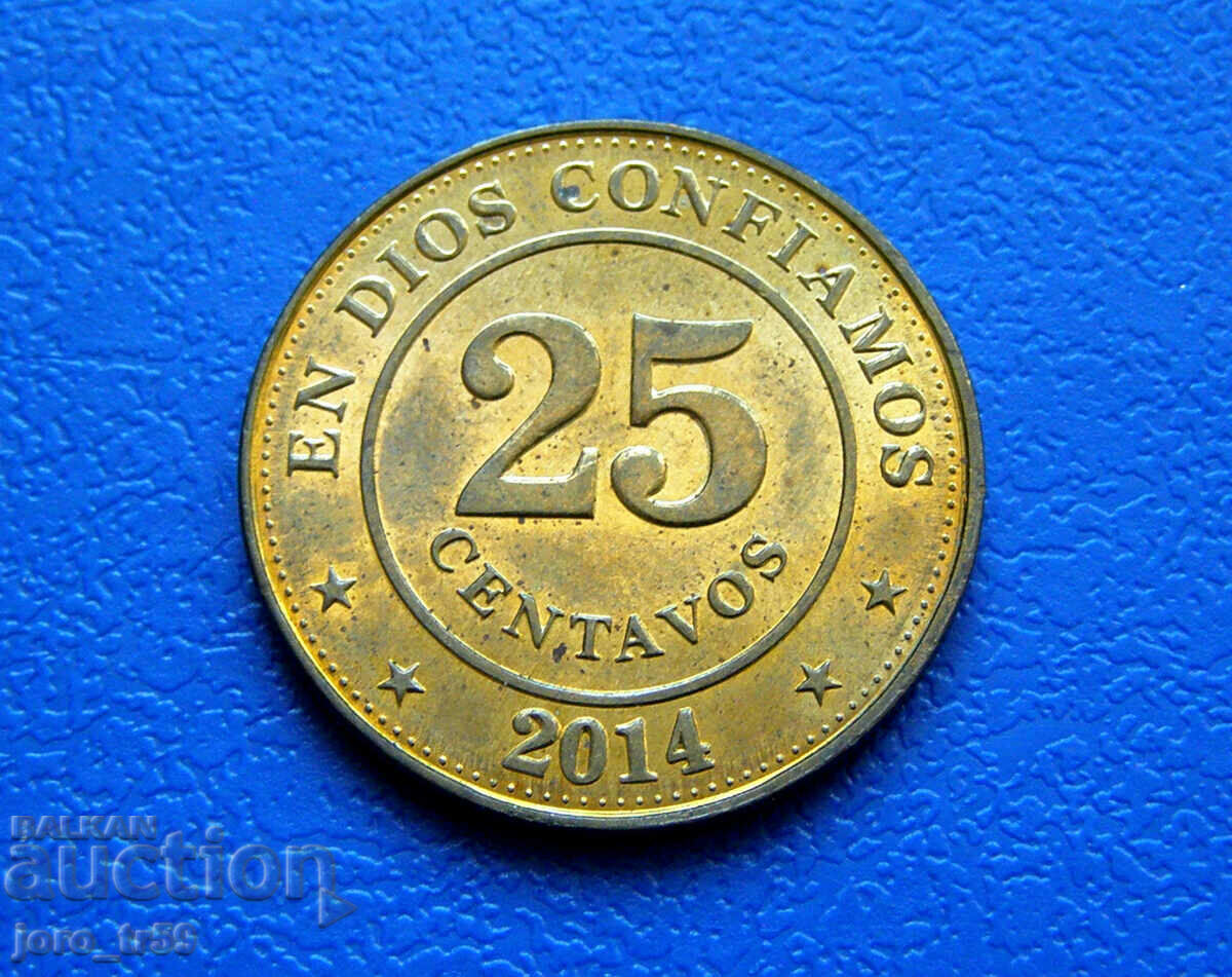 Nicaragua 25 Centavos /Νικαράγουα 25 Centavos/ 2014