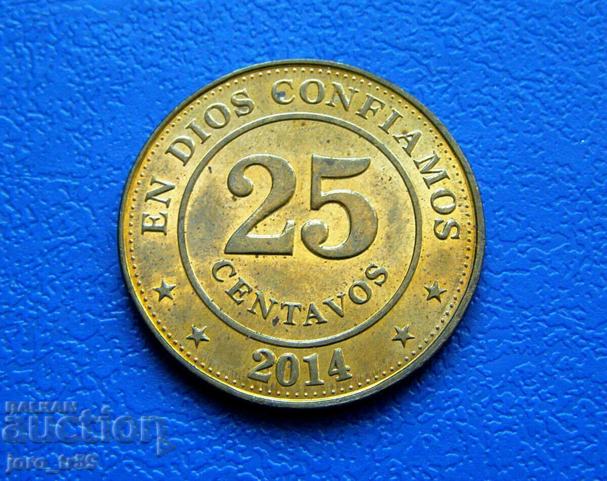 Nicaragua 25 Centavos /Νικαράγουα 25 Centavos/ 2014 Nicaragua 25 Centavos /Νικαράγουα 25 Centavos/ 2014