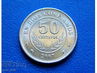 Nicaragua 50 Centavos /Nicaragua 50 Centavos/ 2007