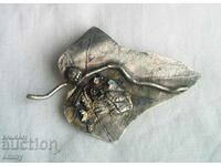 Old metal brooch - sheet
