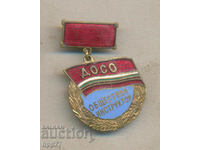 Rare award badge Public Instructor DOSO enamel