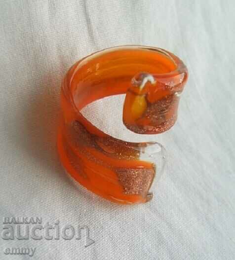 Auction Glass spiral ring, Germany Auction Glass spiral ring, Germany