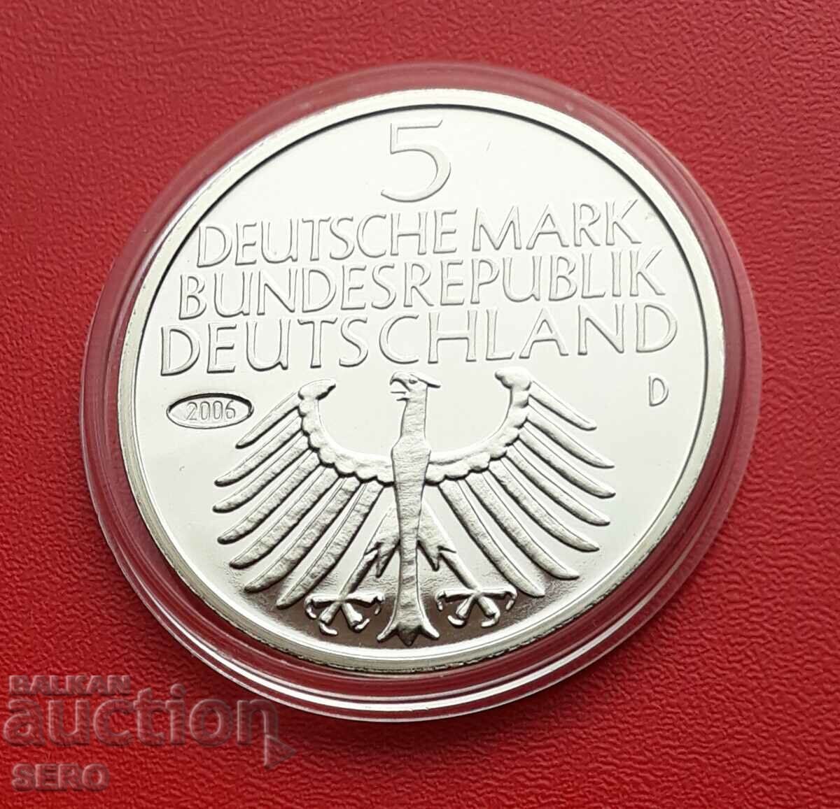 Germania-medalie-replică de 5 mărci 1952
