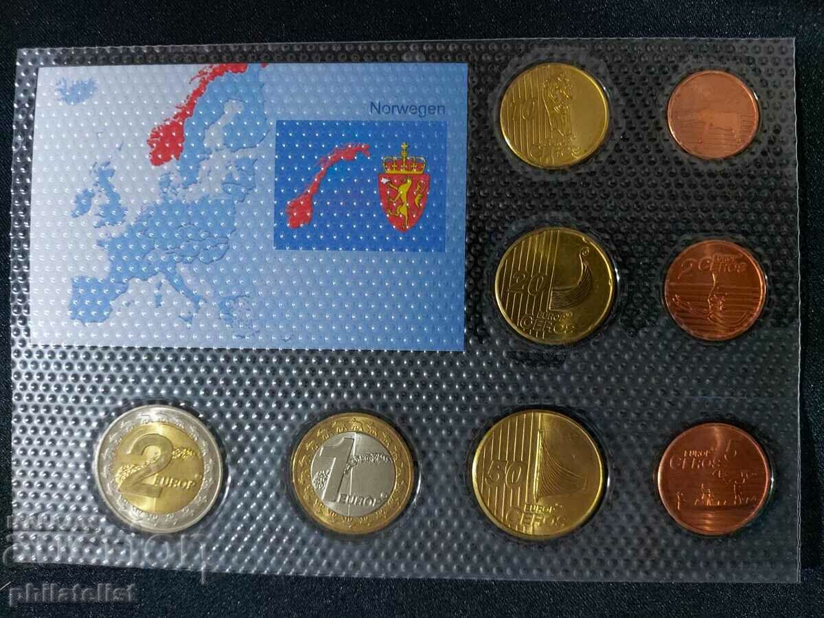 Trial Euro set - Norway 2004 of 8 coins with price 22.00 BGN | € 11.25 Trial Euro set - Norway 2004 of 8 coins with price 22.00 BGN | € 11.25