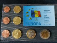 Пробен Евро сет - Андора 2014 от 8 монети