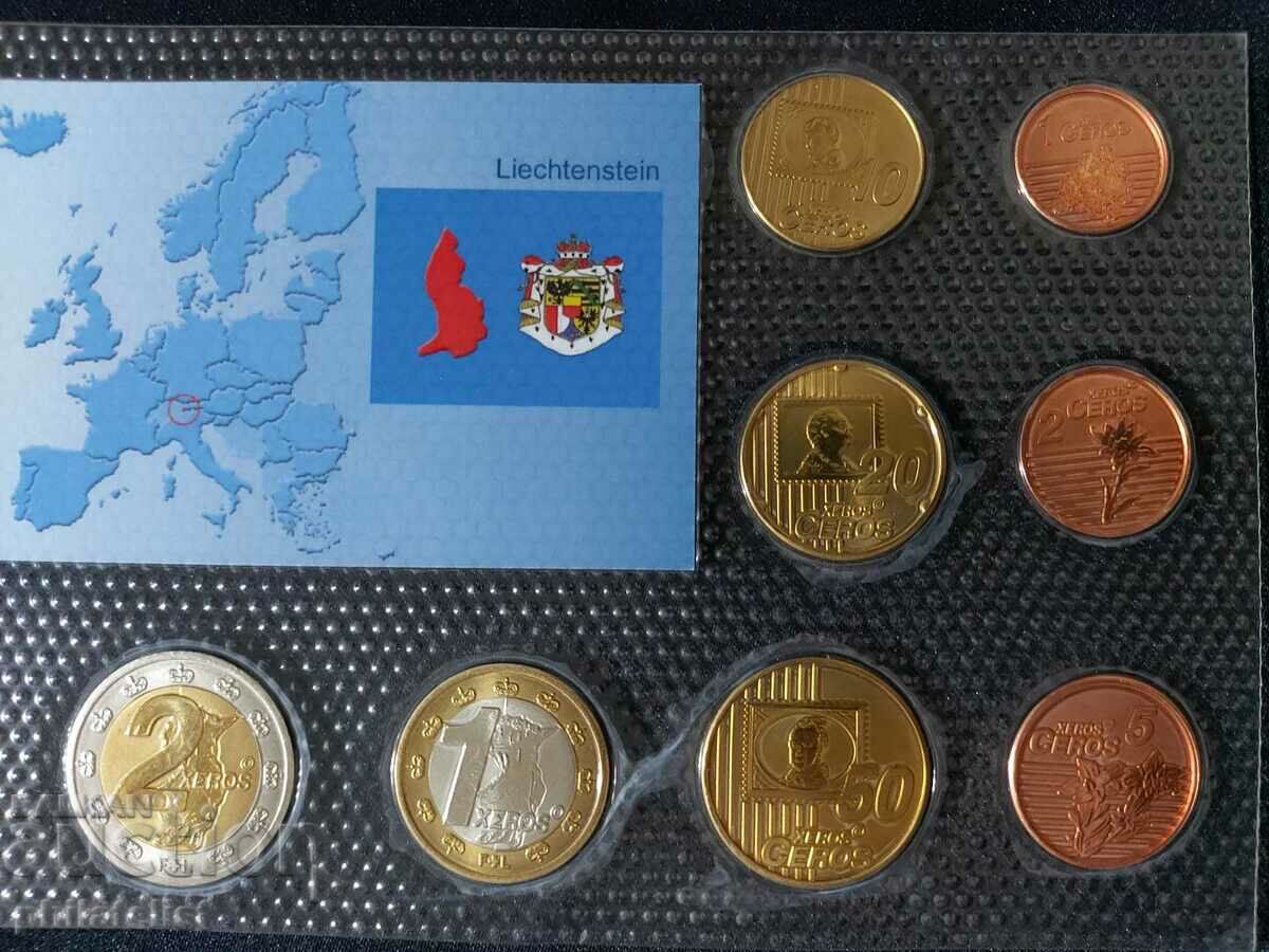 Trial Euro Set - Liechtenstein 2004, 8 coins with price 22.00 BGN | € 11.25 Trial Euro Set - Liechtenstein 2004, 8 coins with price 22.00 BGN | € 11.25