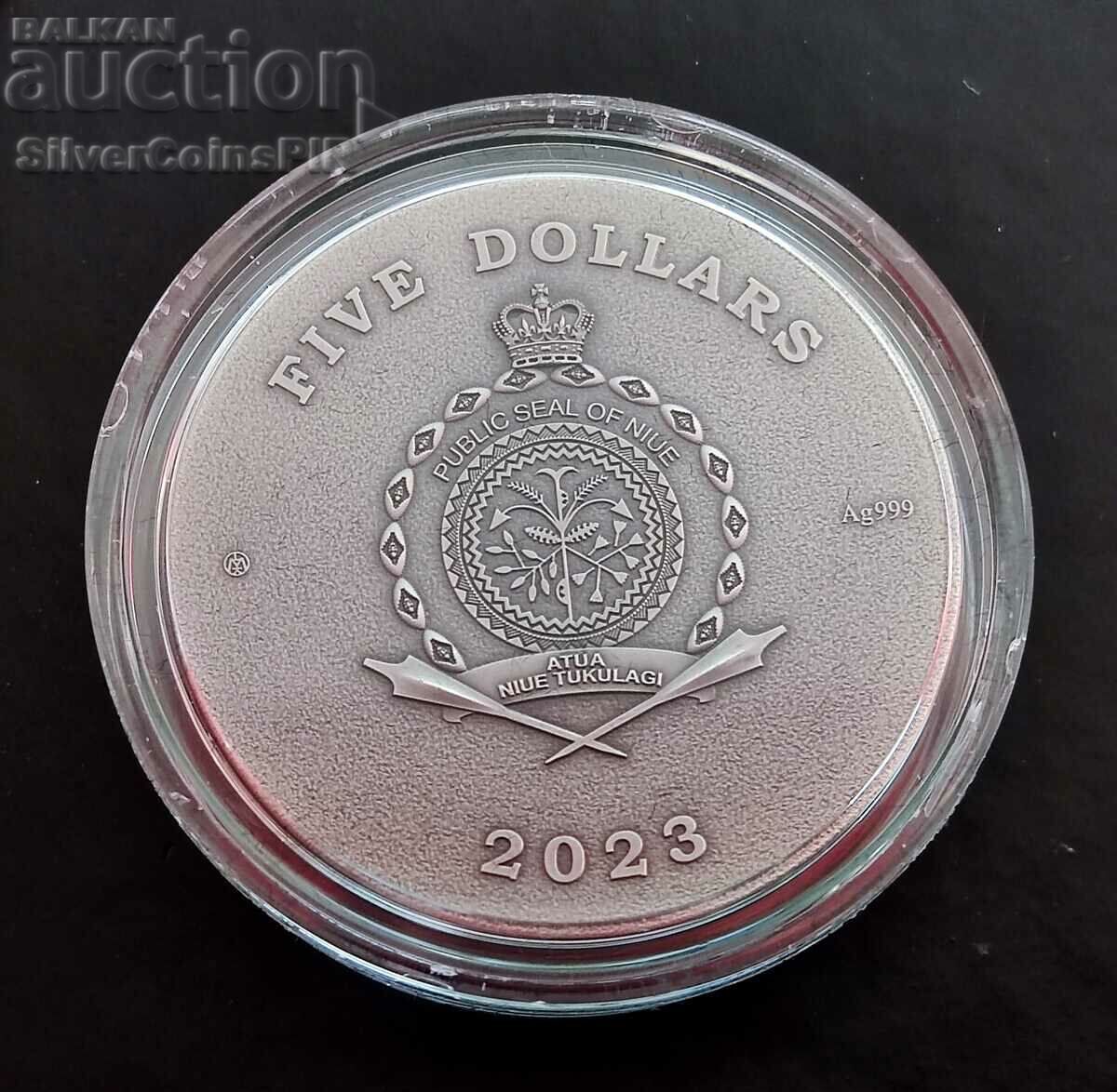 Silver 2 Oz Sekhmet 2023 Female Deities - 5 Silver 2 Oz Sekhmet 2023 Female Deities - 5