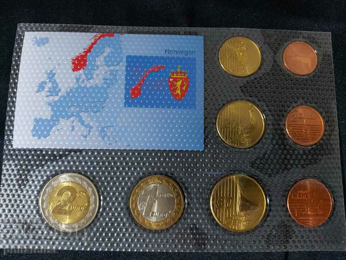 Trial Euro set - Norway 2004 of 8 coins with price 22.00 BGN | € 11.25 Trial Euro set - Norway 2004 of 8 coins with price 22.00 BGN | € 11.25