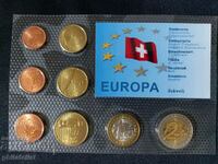 Set Euro de probă - Elveția 2003, 8 monede