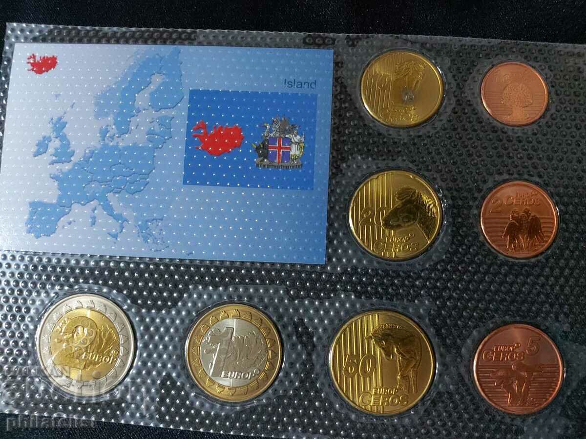 Trial Euro set - Iceland 2004 - 8 coins with price 22.00 BGN | € 11.25 Trial Euro set - Iceland 2004 - 8 coins with price 22.00 BGN | € 11.25