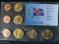 Set Euro de probă - Islanda 2004 - 8 monede