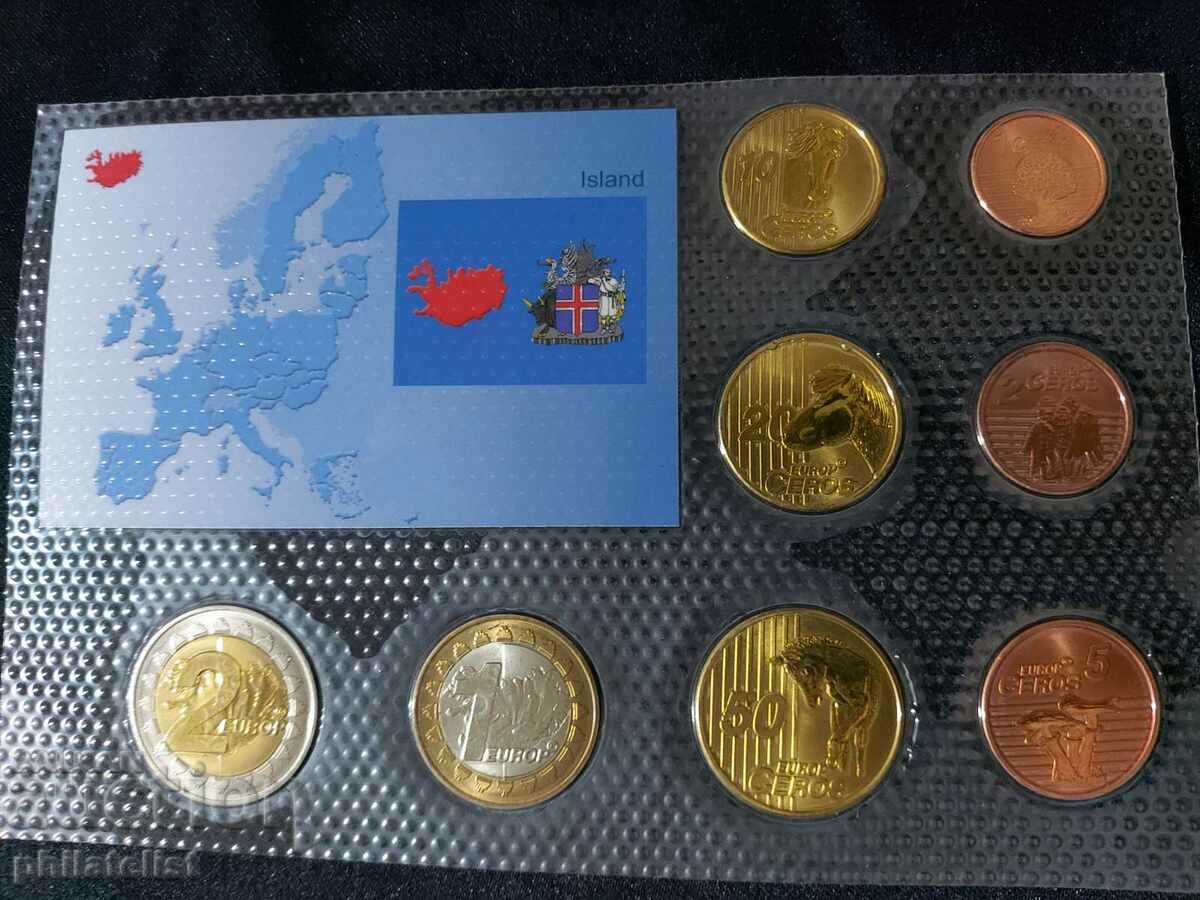 Trial Euro set - Iceland 2004 - 8 coins with price 22.00 BGN | € 11.25 Trial Euro set - Iceland 2004 - 8 coins with price 22.00 BGN | € 11.25