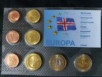 Пробен Евро сет - Исландия 2004 - 8 монети